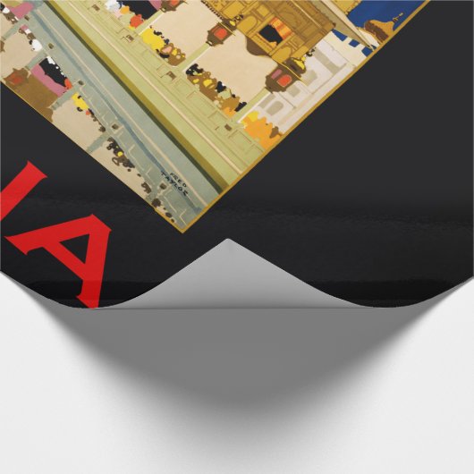 インド旅行ポスターインディアンヴィンテージアート ラッピングペーパー (角)