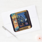 インド旅行ポスターコラージュのシール スクエアシール (封筒)