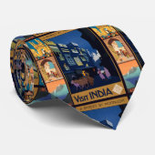 インド旅行ポスターコラージュのネクタイ ネクタイ (ロール)
