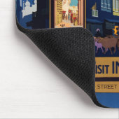 インド旅行ポスターコラージュmousepad マウスパッド (コーナー)