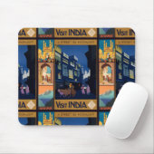 インド旅行ポスターコラージュmousepad マウスパッド (マウス)