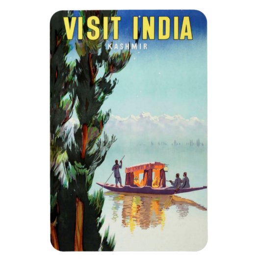 インド旅行ポスター磁石 マグネット (縦)