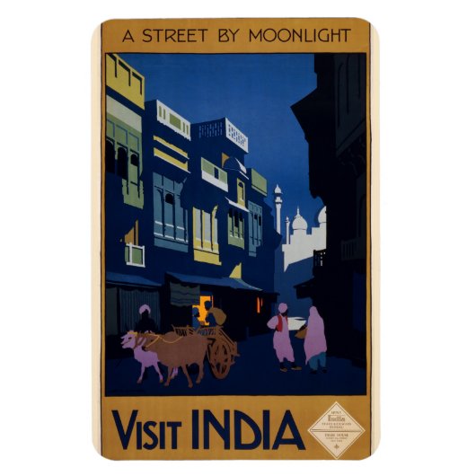 インド旅行ポスター磁石 マグネット (縦)