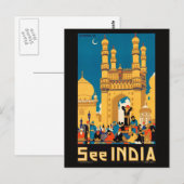 インド旅行ポスター葉書 ポストカード (正面/裏面)