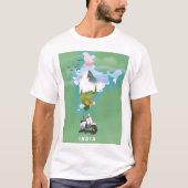 インド旅行ポスター Tシャツ (正面)