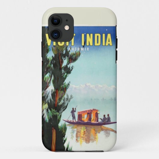 インド旅行ポスターiPhoneケース Case-Mate iPhoneケース (裏面)