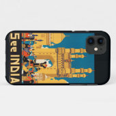 インド旅行ポスターiPhoneケース Case-Mate iPhoneケース (裏面(横))