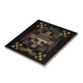 インド民族のパッチワーク・ゾウ タイル (側面)