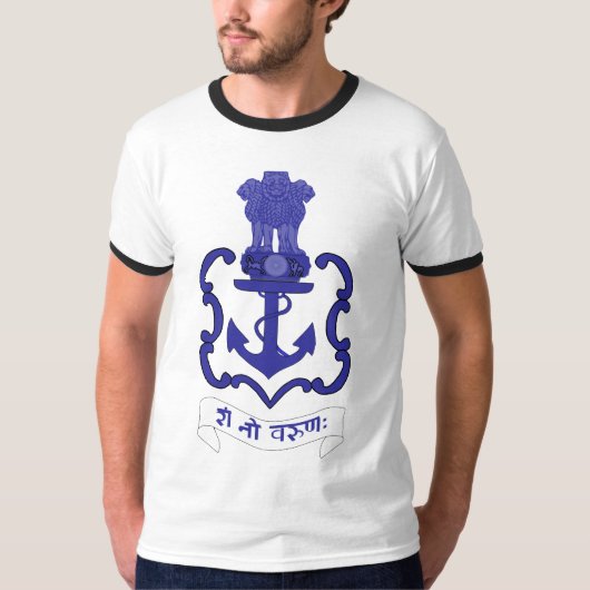 インド海軍頂上、インド Tシャツ (正面)