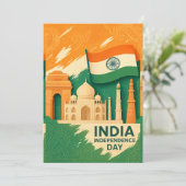 インド独立記念日カード (スタンド正面)