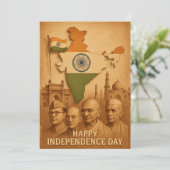 インド独立記念日カード (スタンド正面)