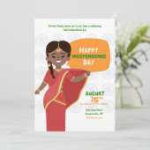 インド独立記念日パーティー 招待状 (スタンド正面)