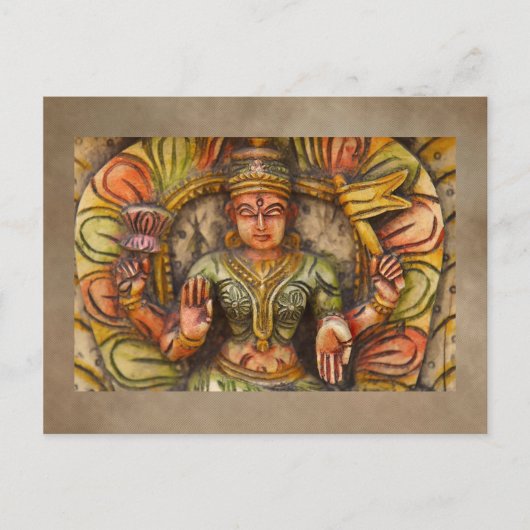 インド瞑想はがき ポストカード (正面)