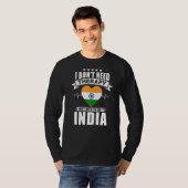 インド私は私に行く必要があるセラピーを必要としない Tシャツ (正面フル)