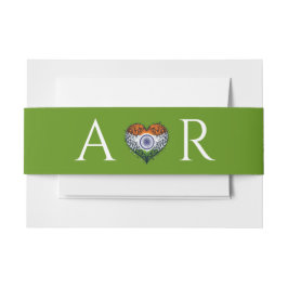 インド結婚夫婦 招待状ベリーバンド