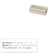 インド航空便ヴィンテージ型ラバーアートスタンプ ラバースタンプ (押印)