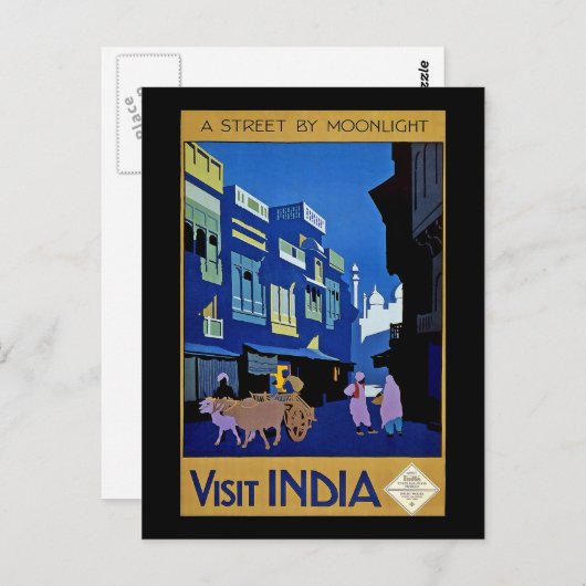 インド訪問 ポストカード (正面/裏面)