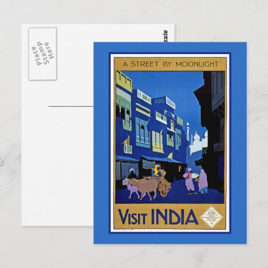 インド訪問 ポストカード (正面/裏面)