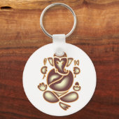 インド象瞑想キーチェーン キーホルダー (正面)