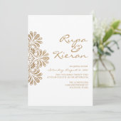 インド風の招待状 | ペイズリー 招待状 (スタンド正面)