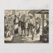 インド飢饉 ポストカード (正面)