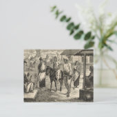 インド飢饉 ポストカード (スタンド正面)