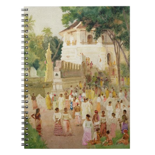 インド1895年の記念碑の群集(w/c及び鉛筆 ノートブック (正面)