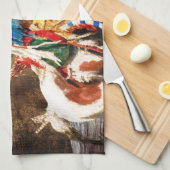 インド1A台所タオル キッチンタオル (四つ折り)