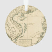 インド|のインド洋のヴィンテージの地図 オーナメント (裏面)