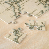 インド|のインド洋のヴィンテージの地図 ジグソーパズル (側面)