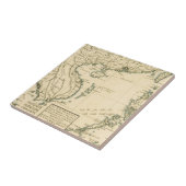 インド|のインド洋のヴィンテージの地図 タイル (側面)