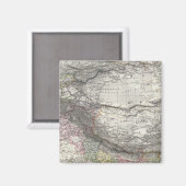 インド，アジアの複合マップ マグネット (正面/裏面)