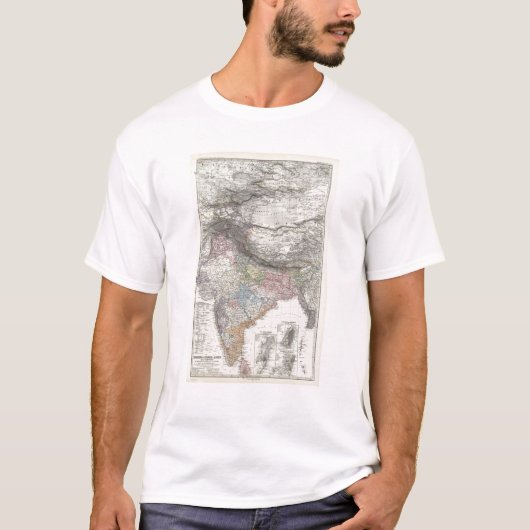 インド、アジアのCompositeMap Tシャツ (正面)