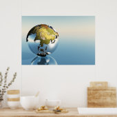 インド，アジア，日本プリント ポスター (キッチン)