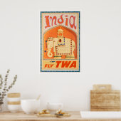 インド アート TWA トラベル ポスター インド 印刷 (キッチン)