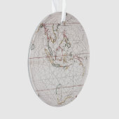 インド|インドネシアの東の海の図表 オーナメント (正面)