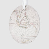 インド|インドネシアの東の海の図表 オーナメント (正面)