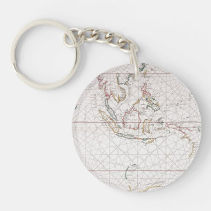 インド インドネシアの東の海の図表 キーホルダー