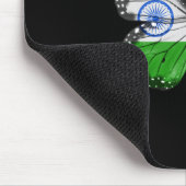 インド ウクライナ フラッグ 蝶 インド ウクライナ マウスパッド (コーナー)