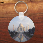 インド、ウッタル・プラデシュ州アグラのTaj Mahal Reflection キーホルダー (正面)
