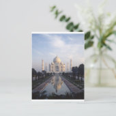 インド、ウッタル・プラデシュ州アグラのTaj Mahal Reflection ポストカード (スタンド正面)