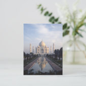 インド、ウッタル・プラデシュ州アグラのTaj Mahal Reflection ポストカード (スタンド正面)