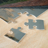 インド、ウッタル・プラデシュ州、アグラ：タージ・マハル、朝 ジグソーパズル (側面)