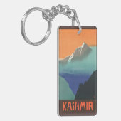 インド(カシミール)旅行ポスターキーチェーン キーホルダー (正面左)