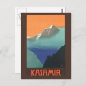 インド（カシミール）旅行ポスター葉書 ポストカード (正面/裏面)