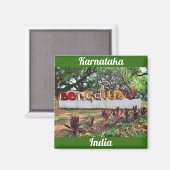 インド,カルナタカ マグネット (正面/裏面)