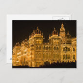 インド・カルナタカ・ミソール：マジャラヤ宮殿(b. ポストカード (正面/裏面)