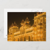 インド・カルナタカ・ミソール：マジャラヤ宮殿(b.2) ポストカード (正面/裏面)