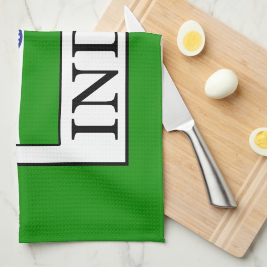 インド キッチンタオル (四つ折り)