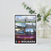 インド – コルカタ – モザイク –  ポストカード (スタンド正面)